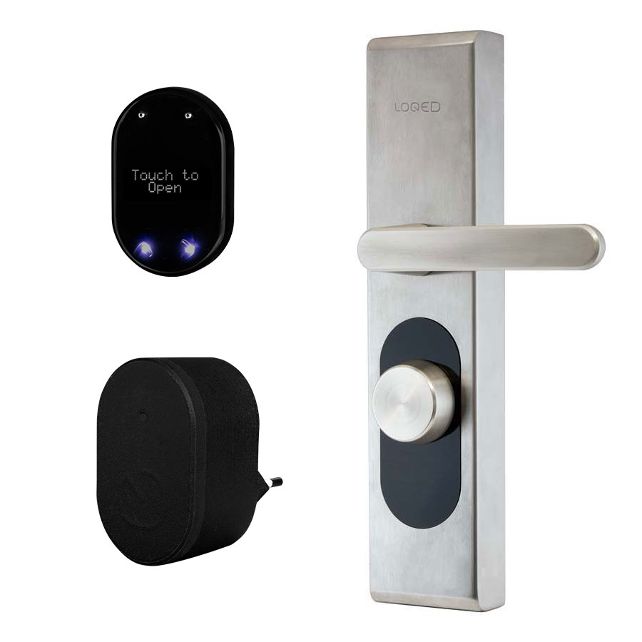 Loqed slim deurslot, smartphone, slimmedeursloten