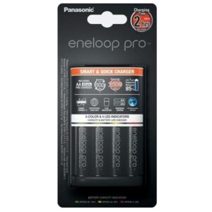 Panasonic Eneloop Pro batterij oplader incl. 4 stuks batterijen voor Nuki
